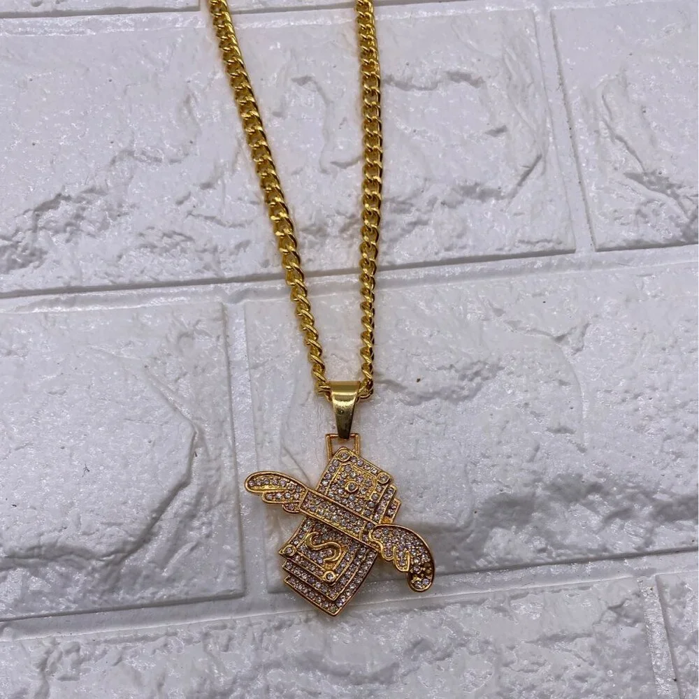 Fashion Jewelry winged dollar